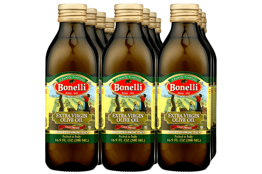 12 bottles of Bonelli Extra Virgin Olive Oil