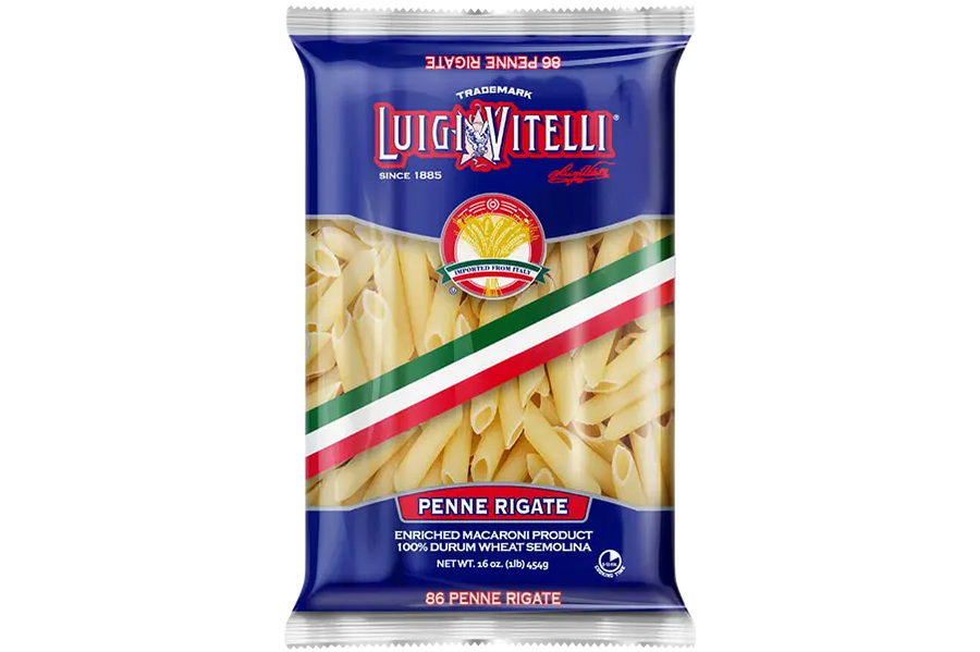 Pack of Luigi Vitelli Penne Rigate pasta
