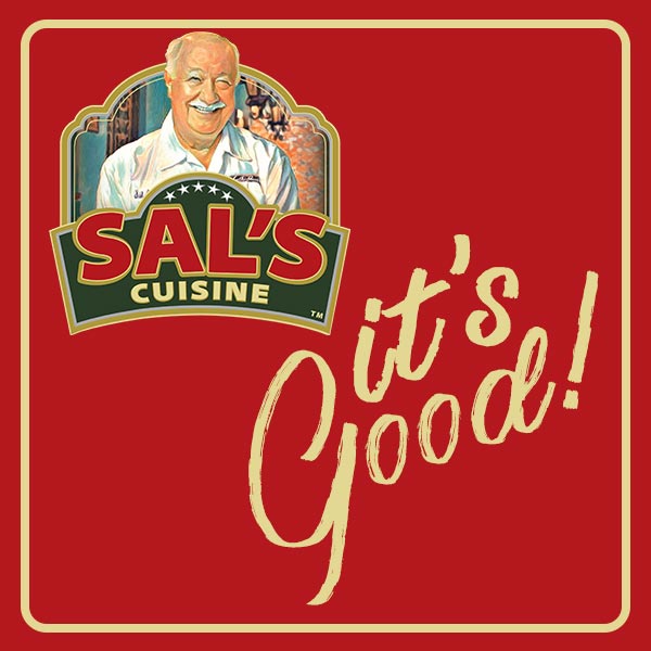 Sal's Cuisines Red Mobile Slider with the "it's Good" Tagline