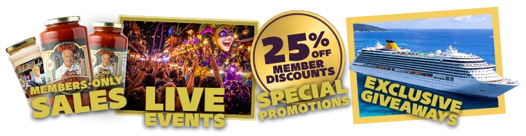 Members only Sales, Live Events, Special Promotions, & Exclusive giveaways
