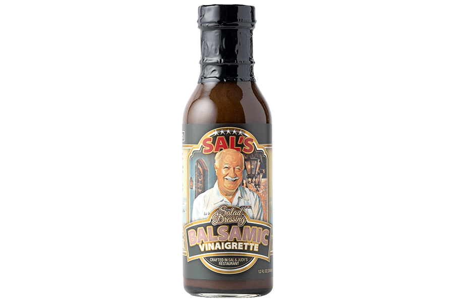 Bottle of Sal's Balsamic Vinaigrette Salad Dressing