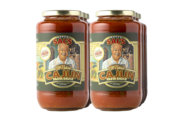 6 Jars of Sal's Cuisine All Natural Cajun Pasta Sauce