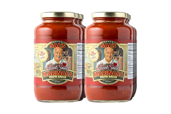 6 Jars of Sal's Cuisine Heart Smart Marinara Pasta Sauce 