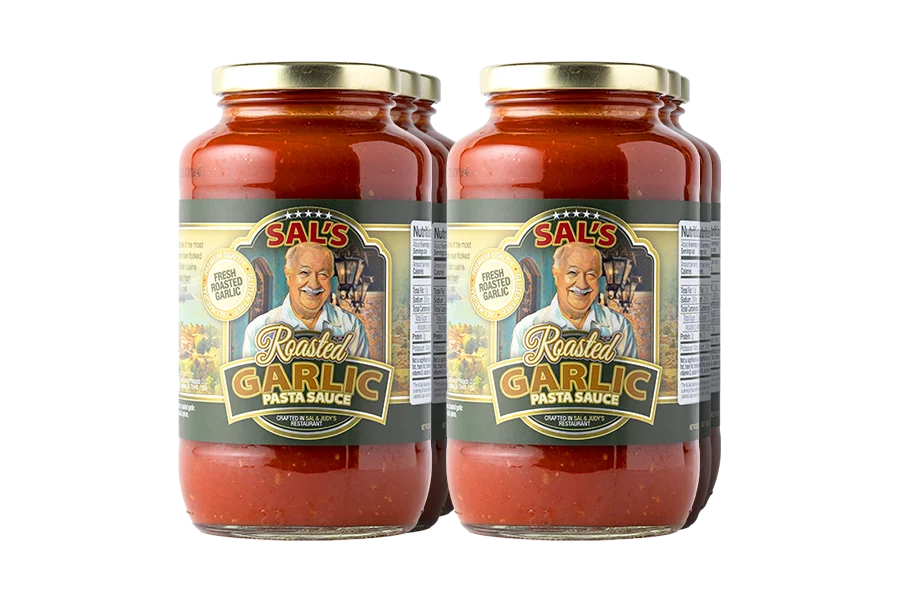 6 Jars of Sal's Cuisine Roasted Garlic Pasta Sauce