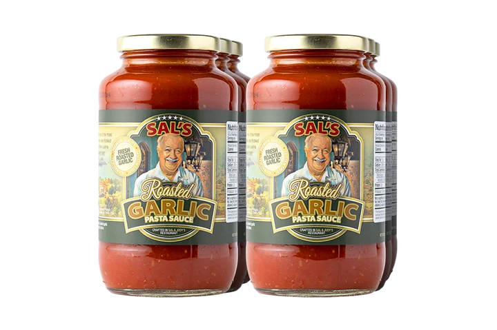 6 Jars of Sal's Cuisine Roasted Garlic Pasta Sauce