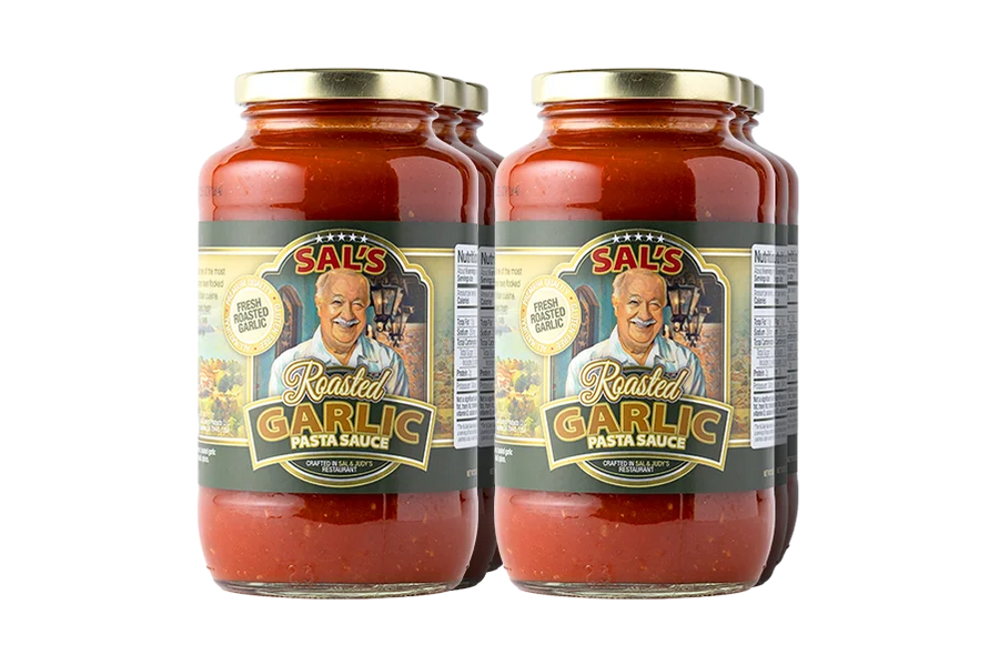 6 Jars of Sal's Cuisine Roasted Garlic Pasta Sauce