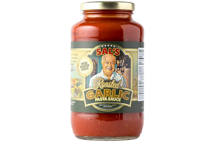 26oz jar of Sal’s Cuisine Roasted Garlic Pasta Sauce