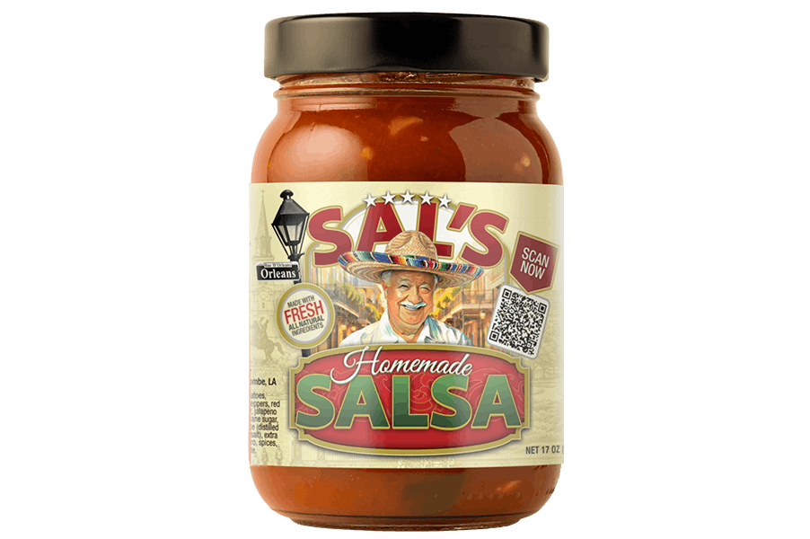 A Jar of Sal's Cuisine Homemade Salsa