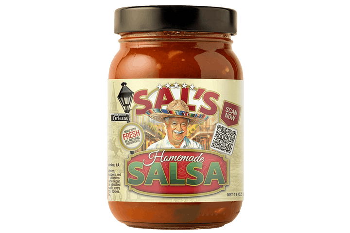 A Jar of Sal's Cuisine Homemade Salsa