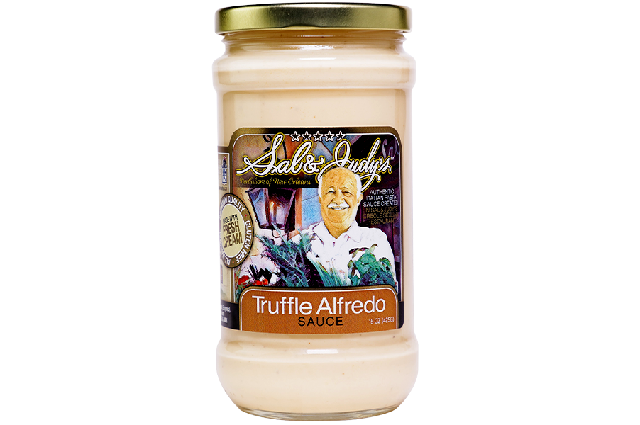 A Jar of Sal's Truffle Alfredo Sauce